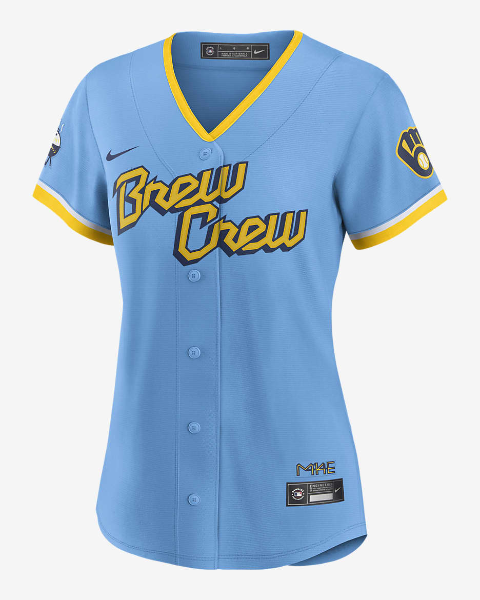 Nike Milwaukee Brewers Yelich Replica buy Jersey